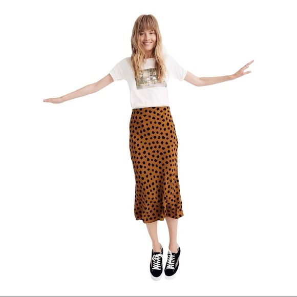 Madewell Dresses & Skirts - Madewell Midi Slip Skirt in Painted Spots